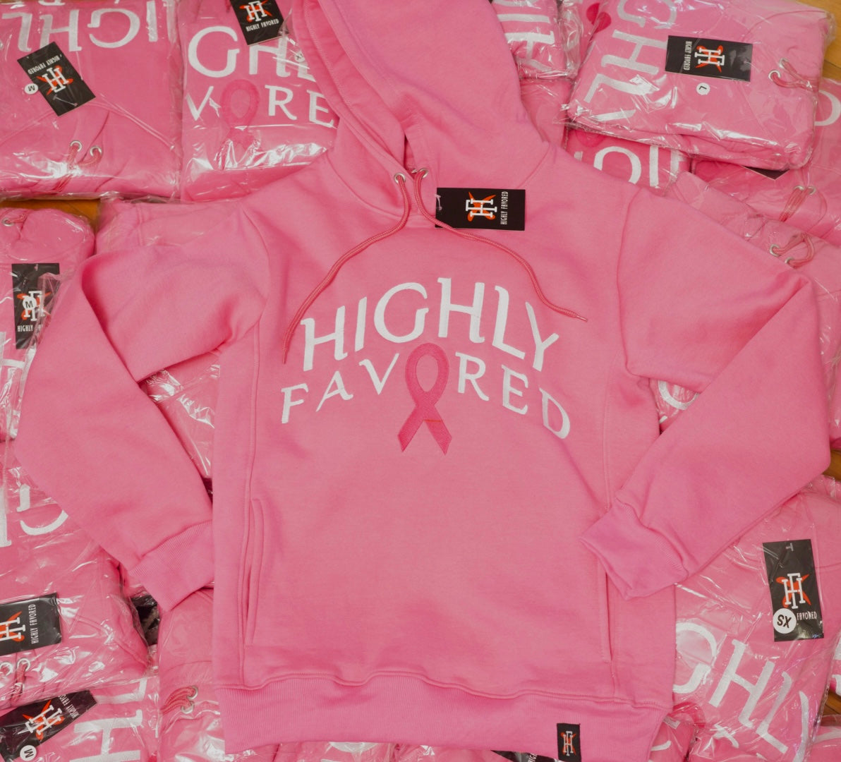 Breast Cancer Awareness Pullover Hoodie.