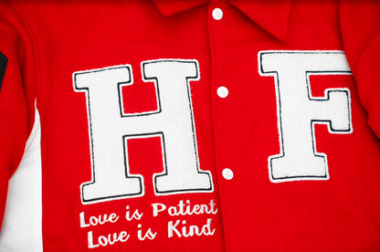 Love Is Patient Varsity Jacket