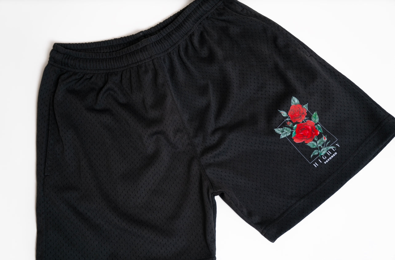 Rose Mesh Shorts