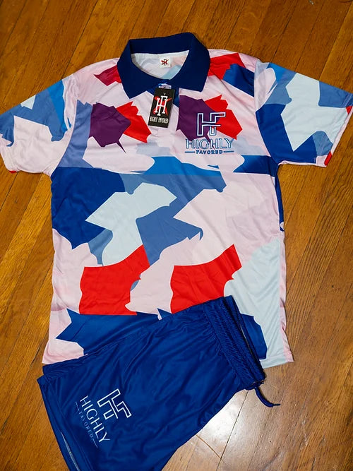 HF Camo Polo and Shorts Set